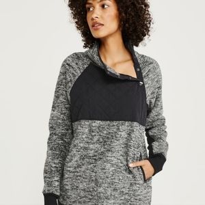 Abercrombie & Fitch Asymmetrical Snap-Up Fleece pop over